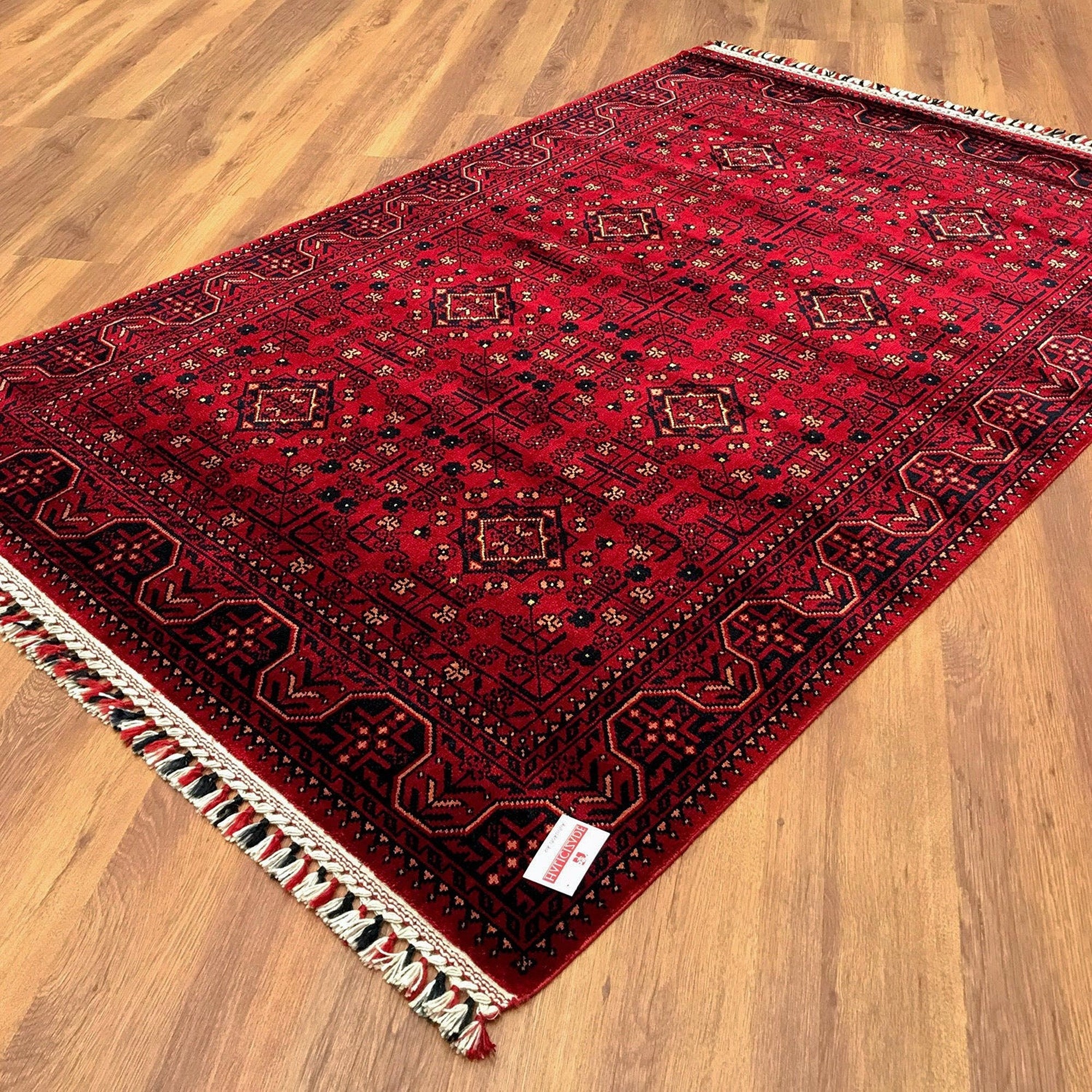 AFG Rug ラグ（RED）Landscape Products Ethnic Afghan Rug|machine-washable Area Rug|oriental Style Carpet