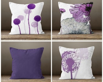 purple throw pillows for couch