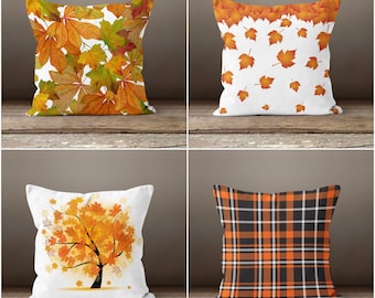 Jovitec Thanksgiving Day Autumn Fall Throw Pillow Case Cushion Covers with Pumpkin Car Leaf Letters for Couch Sofa 18 x 18 Inch 4 Pieces Linen Jovitec Thanksgiving Day Autumn Fall Throw Pillow Case Cushion Covers with Pumpkin Car Leaf Letters for Couch Sofa 18 x 18 Inch 4 Pieces Linen