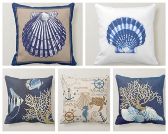 coastal accent pillows