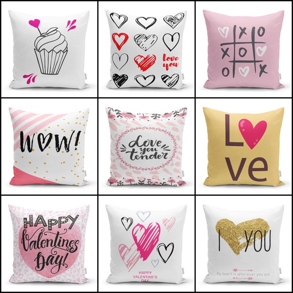 Love Throw Pillow Covervalentine's Day 