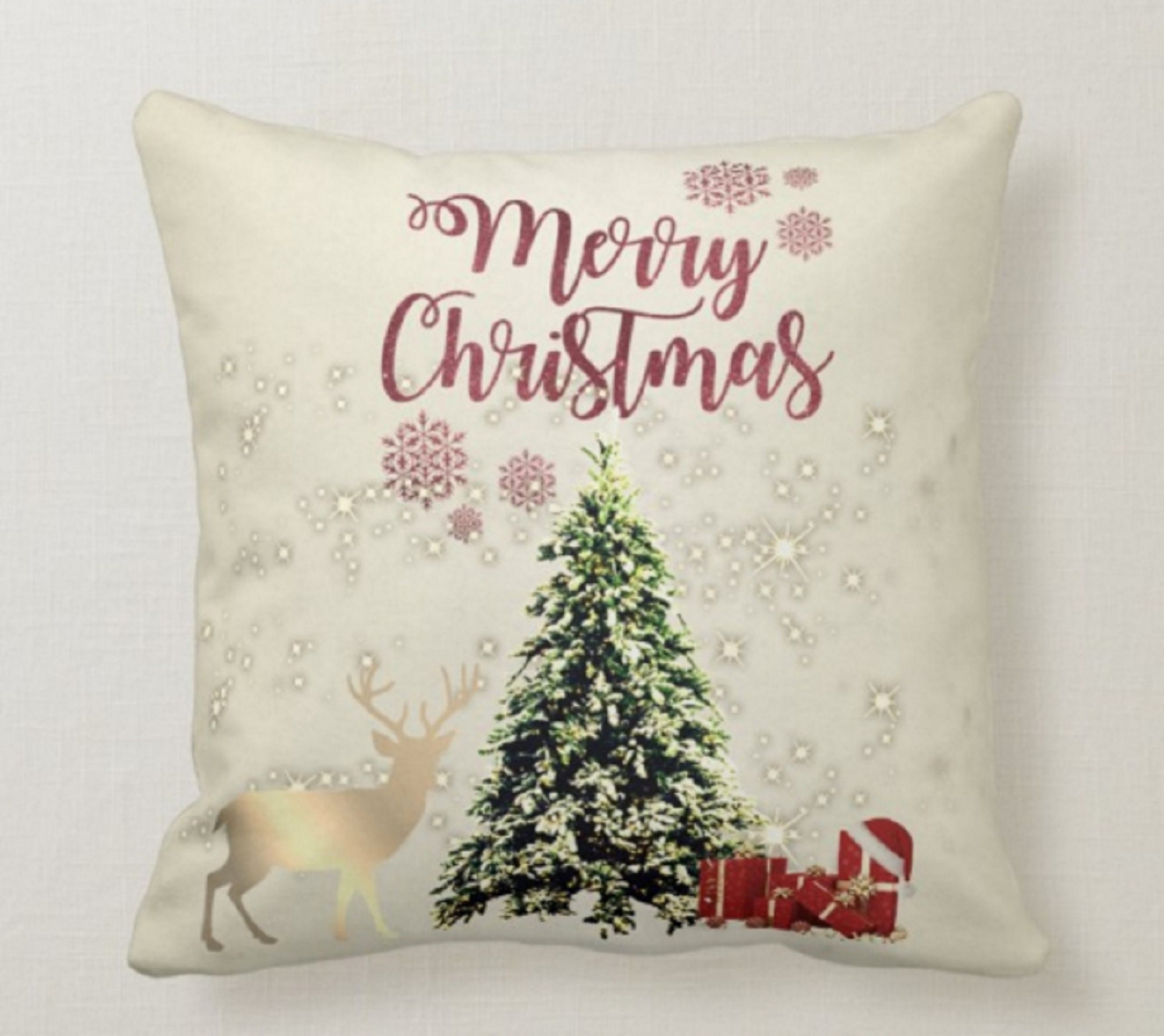 Weihnachtskissenhüllen Frohe Weihnachten Dekor Winter Etsy