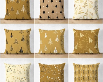 Winter Pillow Cover|Pine Tree Home Decor|Suede Winter Pillow Case|Housewarming Xmas Gift Idea|Pine Tree Throw Pillow Cover|Farmhouse Pillow