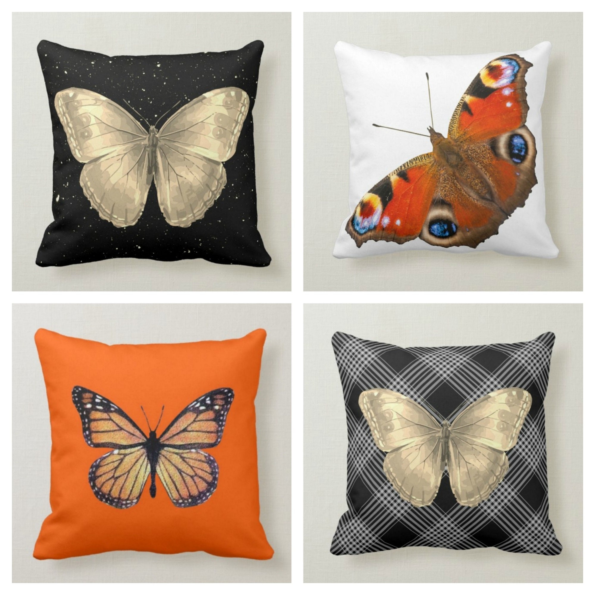 Monarch Butterfly Pillow, Mariposa, Monarch Decor, Butterfly Decor
