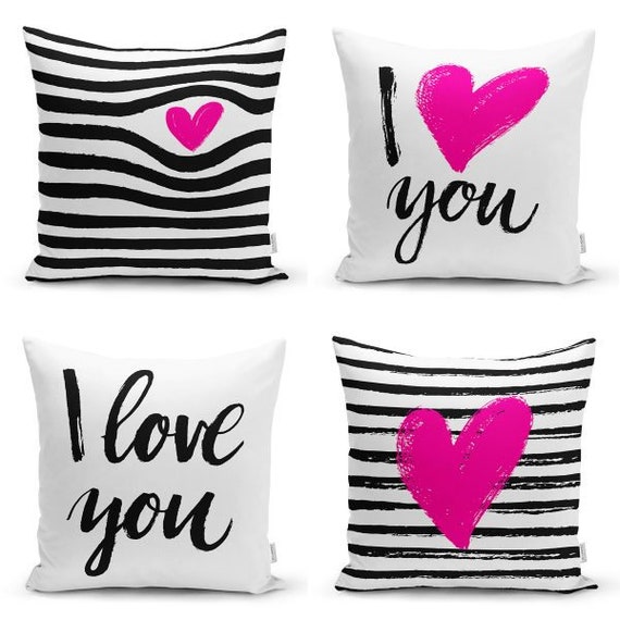 Valentine's Day Pillow Cover Love Cushion Case -  Denmark