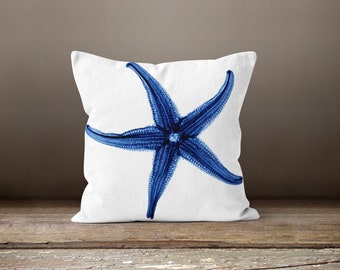 Beach House Pillow Case|starfish Pillow Cover|nautical Cushion