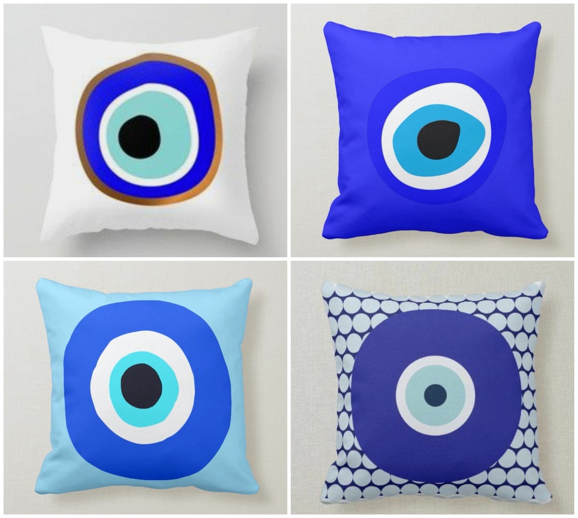 Cushion Evil Eye pattern