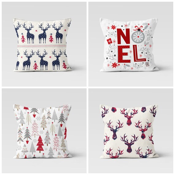 AENEY Christmas Decorations Pillow Covers 18x18 Set of 4