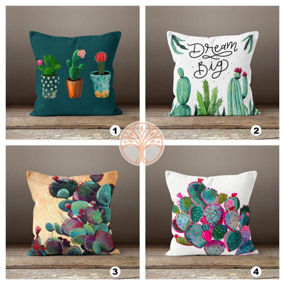 Kaktus Kissenbezug|Kaktus Kissenbezug|Dekorativer Kissenbezug|Boho  Bettwsche Wohnkultur|Einweihungsparty Geschenk|Blumen Kaktus Kissenbezug -  Etsy.de