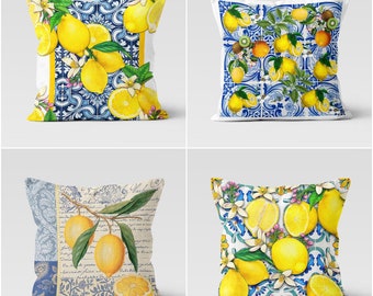 Punch Needle Lemons Pillow Case Embroidered Cushion Cover - Etsy