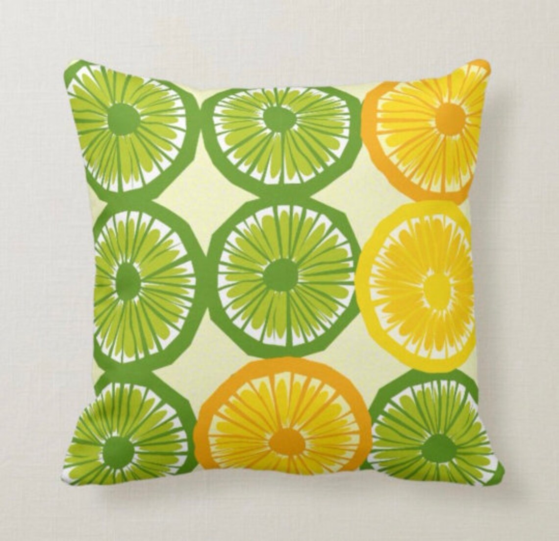 Lemons Pillow CoverFloral Fresh Lemon Cushion CaseDecorative Etsy