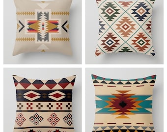 Indigenous Pillow Case|Aztec Ethnic Pillow|Old Style Pillow|Modern Pillow Cover|Aztec Print Pillow|Ethnic Cushion Cover|Rug Design Cushion