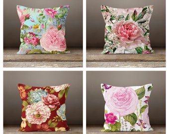 Ambesonne Rose Throw Pillow Cushion Cover Flourishing Pink Roses with Tender Spring Summer Soulful Blossoms Bridal Decorative Square Accent Pillow Case 18 X 18 Pale Pink Green Bluegrey Ambesonne Rose Throw Pillow Cushion Cover Flourishing Pink Roses with Tender Spring Summer Soulful Blossoms Bridal Decorative Square Accent Pillow Case 18 X 18 Pale Pink Green Bluegrey