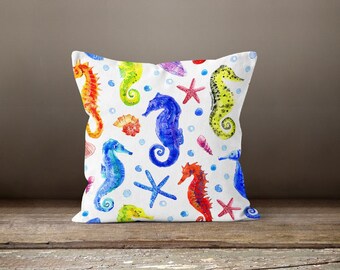 Beach House Pillow Case|Navy Marine Pillow Cover|Decorative Nautical Cushions| Coastal Throw Pillow|Farmhouse Home Decor|Blue Nautical Decor