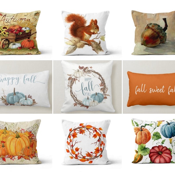 Fall Pillow Covers Etsy