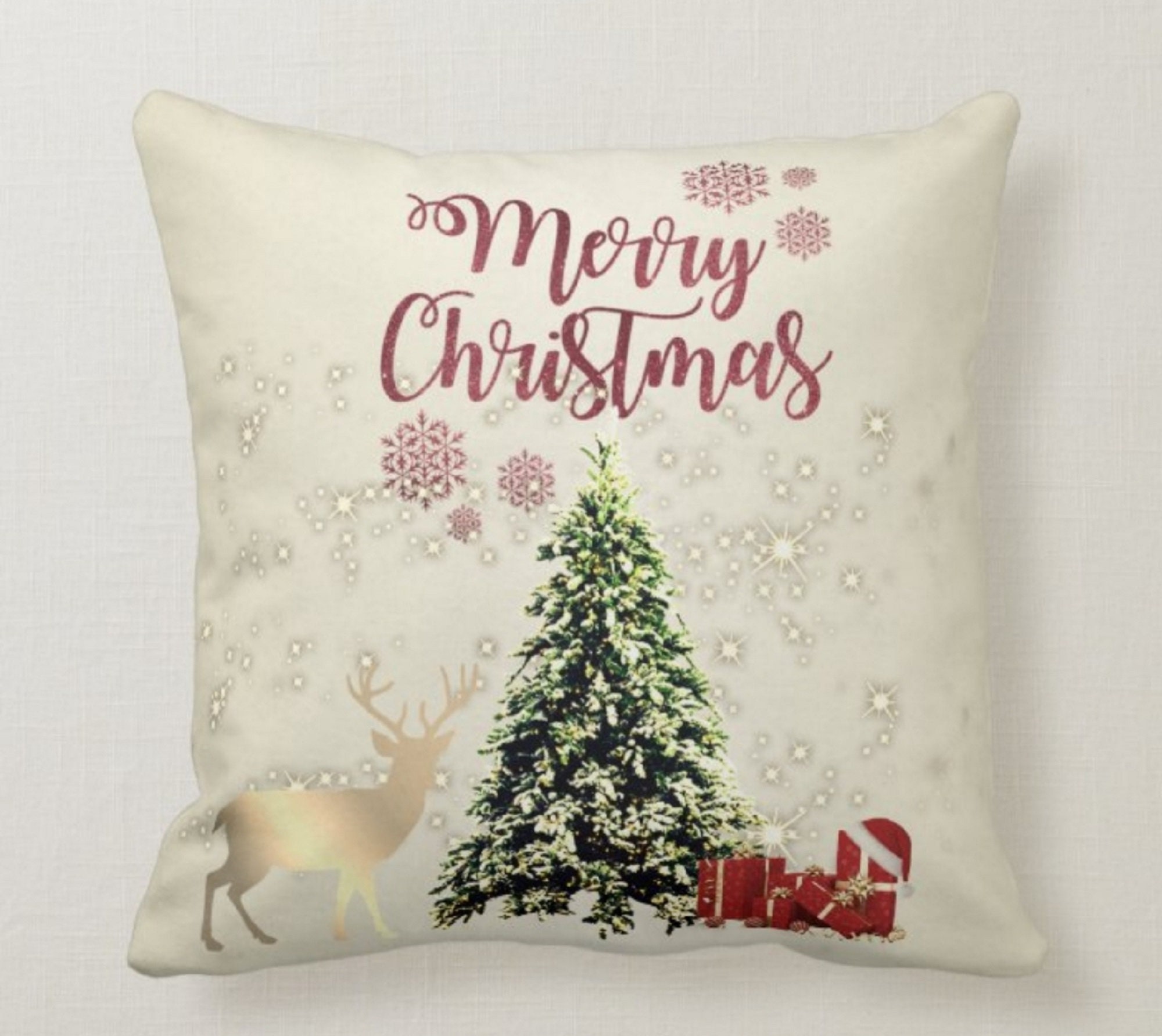 First Christmas in Our New Home Throw Pillow - Cover Only OR Cover wit –  PatternPop