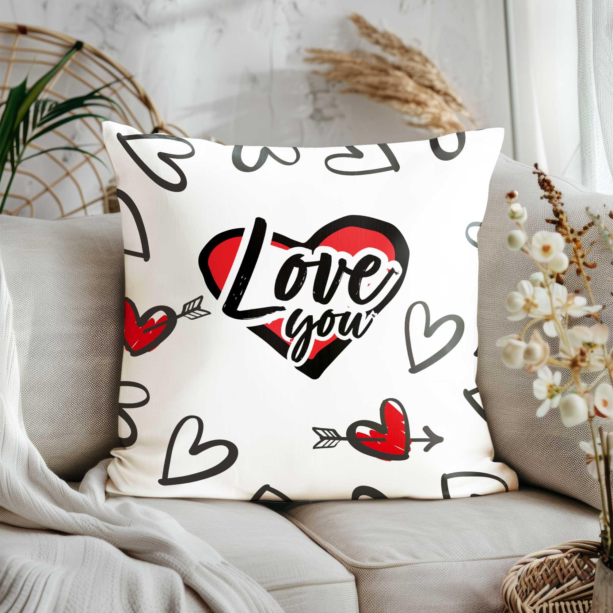 I Love You to the Moon and Back Cushion Case|heart Print Cushion  Cover|v-day Throw Pillow Case|happy Valentine's Day Sofa Pillowcase - Etsy, image size:2000x2000