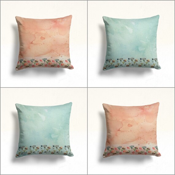 Floral Bee Throw Pillow Case|bee Cushion Cover|decorative Cushion