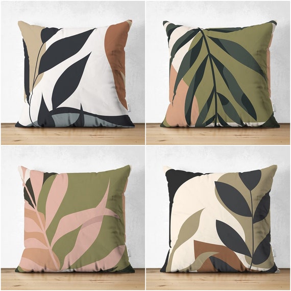 Plant print cheap cushion