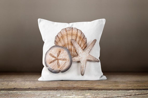 Beach House Pillow Casenavy Marine Pillow Coverdecorative Nautical  Cushionscoastal Throw Pillowblue Starfish Home Decorseashells Decor -   Canada