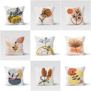 Cubierta de almohada abstracta / fundas de cojín de hojas de | Etsy
