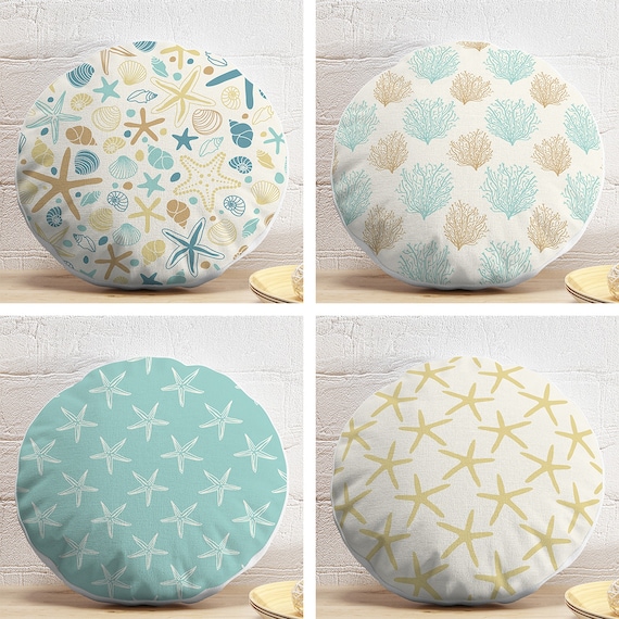Round coral pillow sale