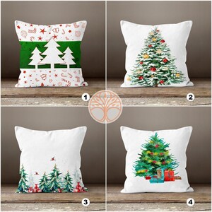 Christmas Pillow Covers|Xmas Tree Decor|Winter Decorative Pillow Case|Xmas Tree Throw Pillow|Outdoor Pillow Cover|Christmas Home Decor