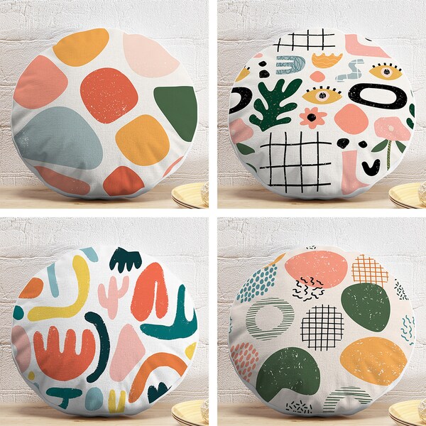 Round Pillow Cover Etsy
