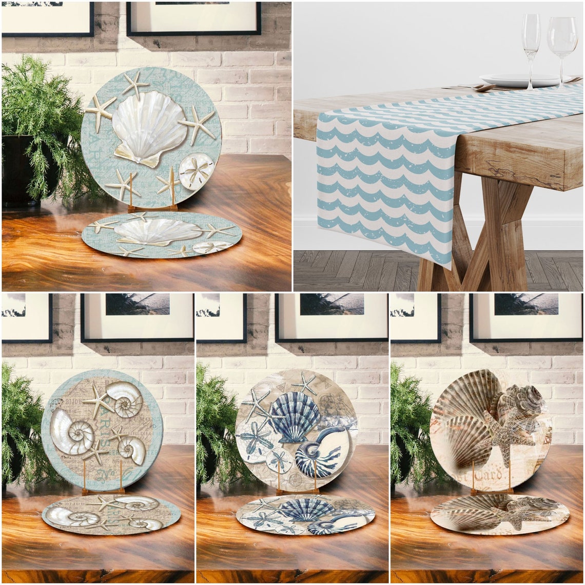 Nautical Placemat & Table RunnerNautical Table TopSet of 2 Etsy