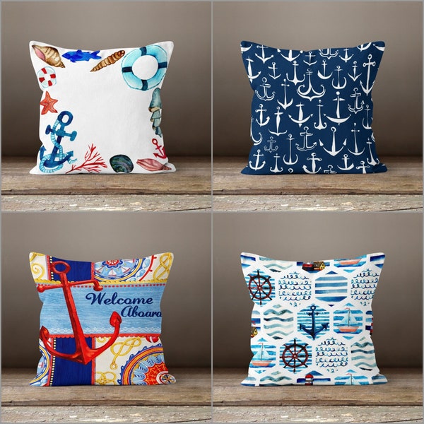 Anchor Throw Pillow Etsy