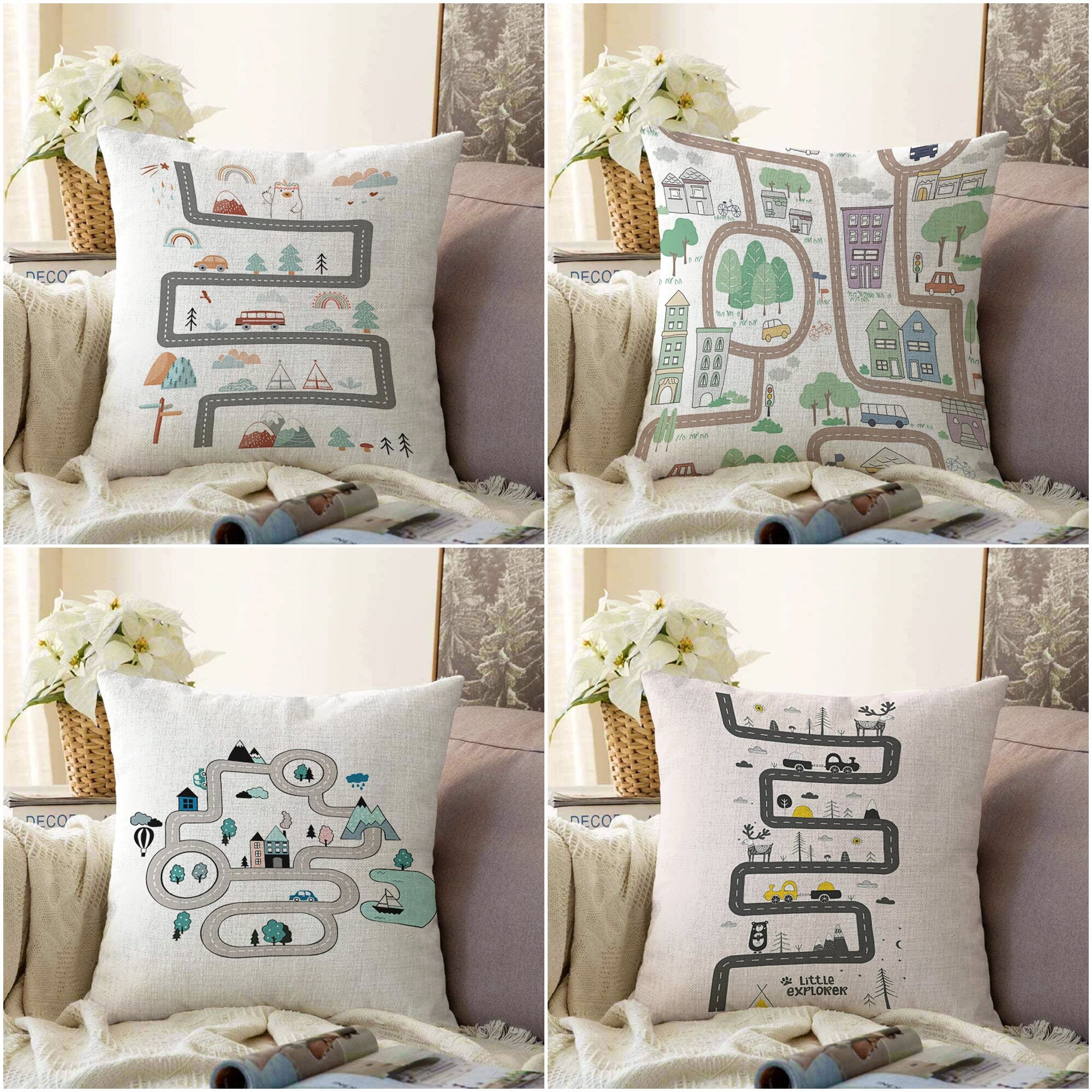 Fodera per cuscino floreale 45x45cm fodera per cuscino da ricamo morbida e accogliente decorazione domestica per soggiorno camera dei bambini Color Block Fodera per cuscino floreale 45x45cm fodera per cuscino da ricamo morbida e accogliente decorazione domestica per soggiorno camera dei bambini Color Block