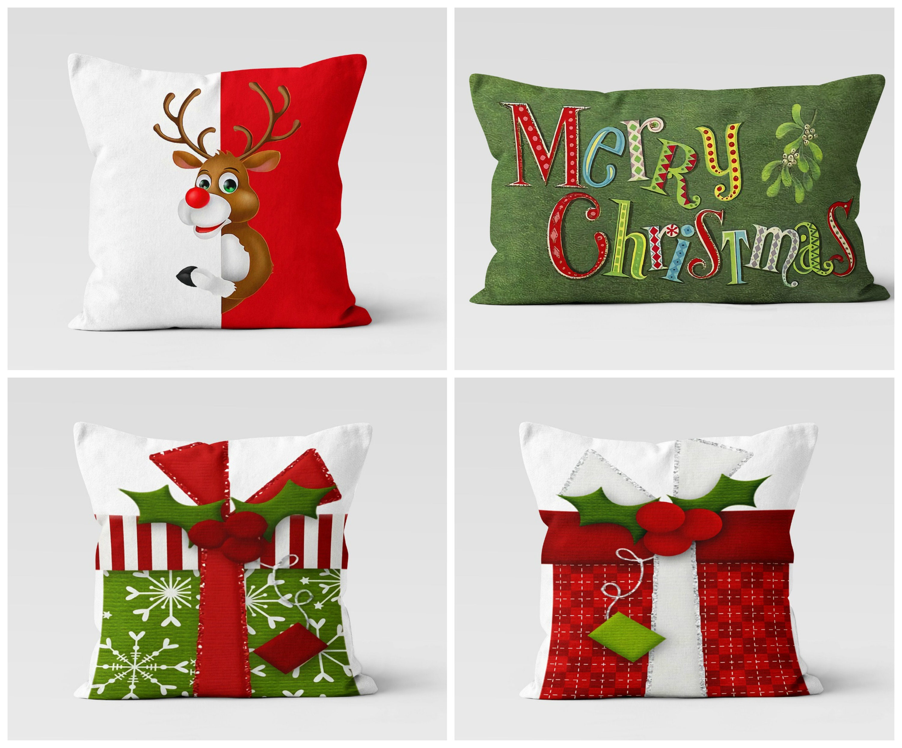 1Pc Santa Claus Christmas Tree Green Christmas Pillow Cover, Christmas  Retro Aesthetic Pillow Cover, Velvet 45×45Cm/18×18 Decorative Cushion  Cover, Suitable For Christmas Party Gifts Living Room/Bedroom/Sofa/Bed  Decoration