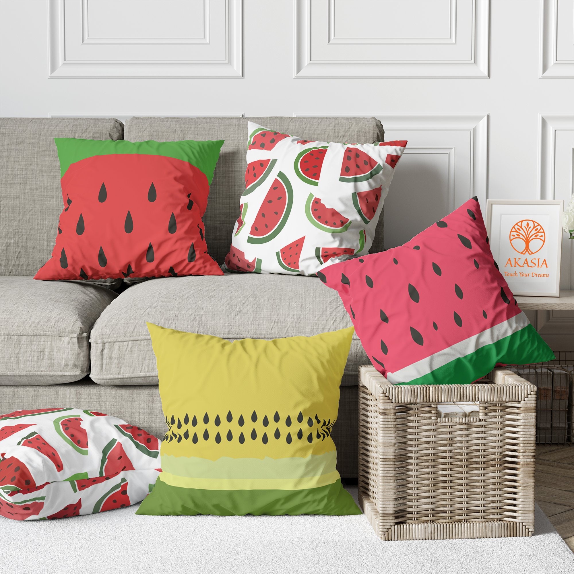 Fruit Seat Pad Cushion Plush Sofa Bedroom Living Room Throw Pillow Chair  Cover