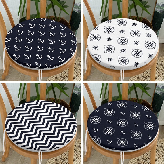 Coastal chair pads sale