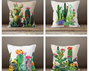 Cactus Pillows Pillow Collection Set of 3 Cactus Pillows Plush Cactus Cactus Garden II