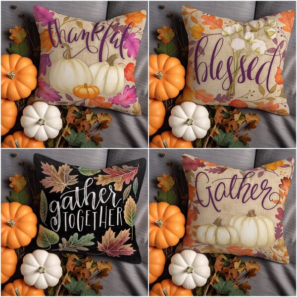 Thanksgiving Pillow Etsy