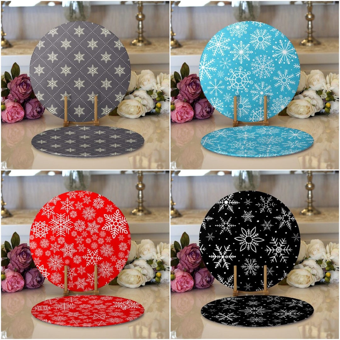 Snowflake Mat Pot Winter Trend Snowflake Placemat|set of 2 Snowflake Supla Table Mat ...
