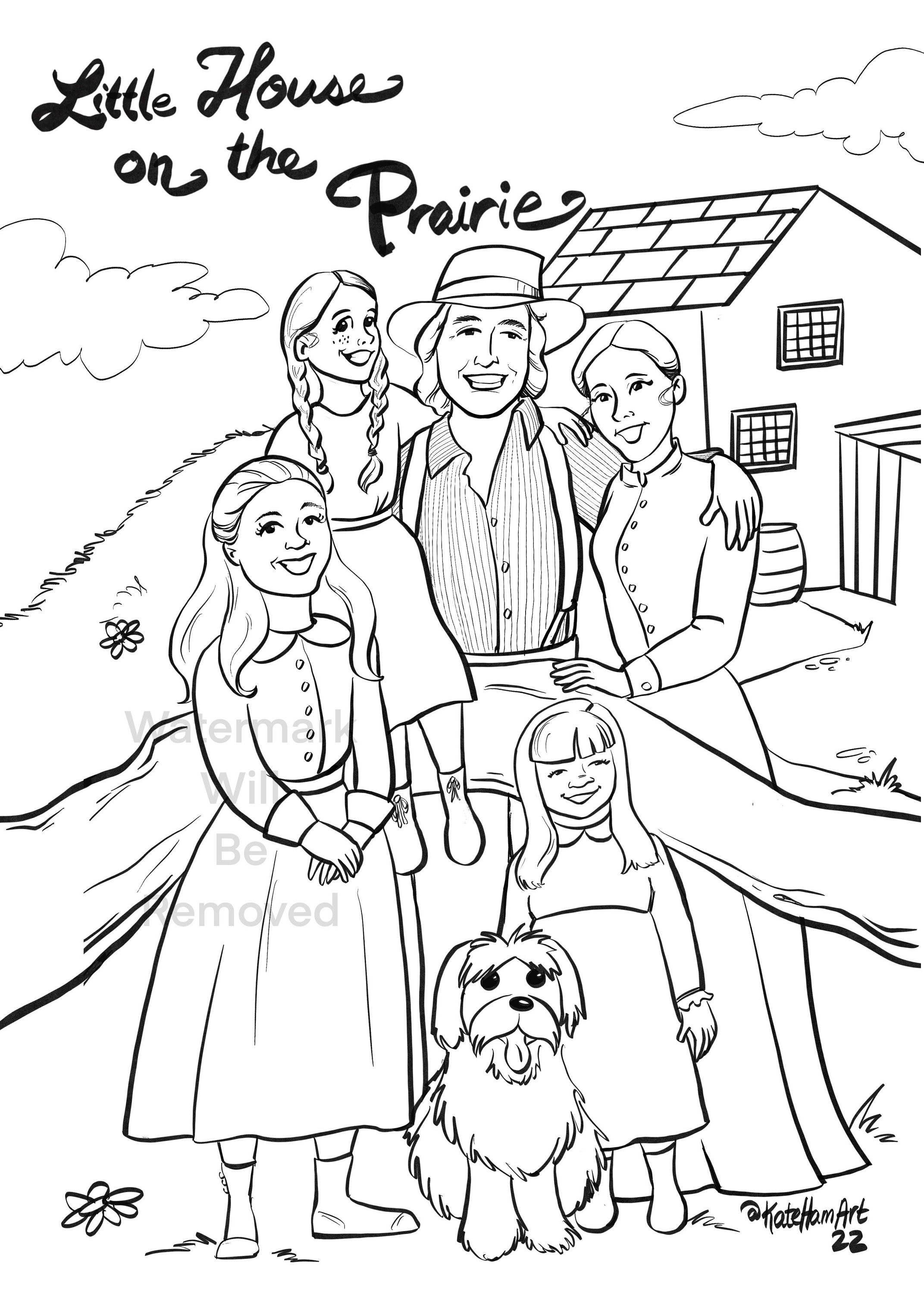 little-house-on-the-prairie-coloring-page-instant-download-now-etsy