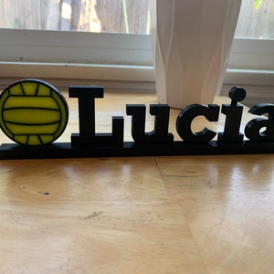 Water Polo Nameplate
