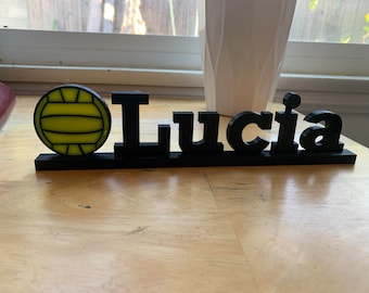 Water Polo Nameplate