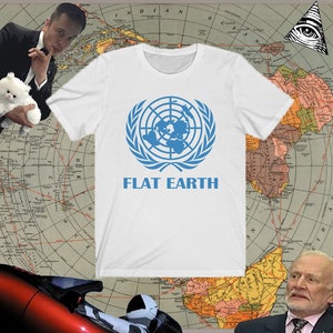 Flat Earth Tee Shirt, Flatties, Flat heads, Flat Earth Map Tee Shirt, Onderzoek Flat earth Shirt, Cadeau voor Flathead, Cadeau voor Flat Earther