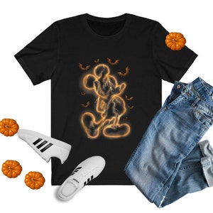 Disney Mickey Mouse Halloween Tee Shirt, Disney Halloween Tee, Mickey Mouse Shirt, Mickey Halloween Tee, Gift for Halloween, Golden Mickey