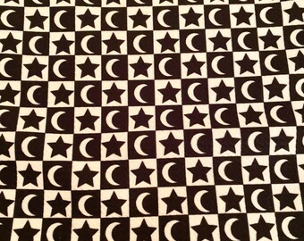 NEW - Checkered Moon & Stars (bullet), Dog Bandana, Fall, Halloween, Pet Bandana, spooky, black and white