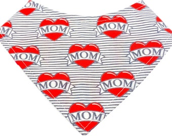 Mommy’s Heart, Heart Tattoo, Mother’s Day, Mommy’s Girl, Mommy’s boy, Stripes,Dog Bandana, Pet Bandana, Snap Bandana, Scoop Neck, Mom Tattoo