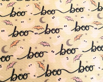 NEW - BOO (Mint)  (bullet), Dog Bandana, Fall, Halloween, Pet Bandana, bats, ghosts, spooky