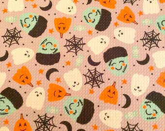 NEW - Kawaii Halloween (bullet), Dog Bandana, Fall, Halloween, Pet Bandana, Frankenstein, spooky, spider webs, ghosts, pumpkins