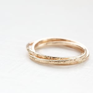 Handmade 14K Gold Filled Triple Interlinked Ring - Made in the UK