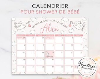 Shower De Bebe Calendrier Etsy