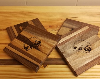 Walnut and Coaster Set