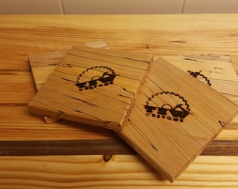 Spalted Maple Coaster Set